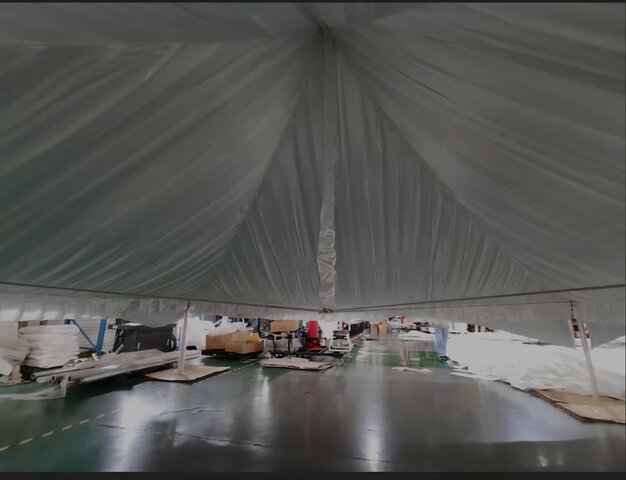 20x30 White High Peak Tent Draping Liner